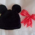 Adorable Newborn 0 - 3 Months Mouse Baby Hat With..